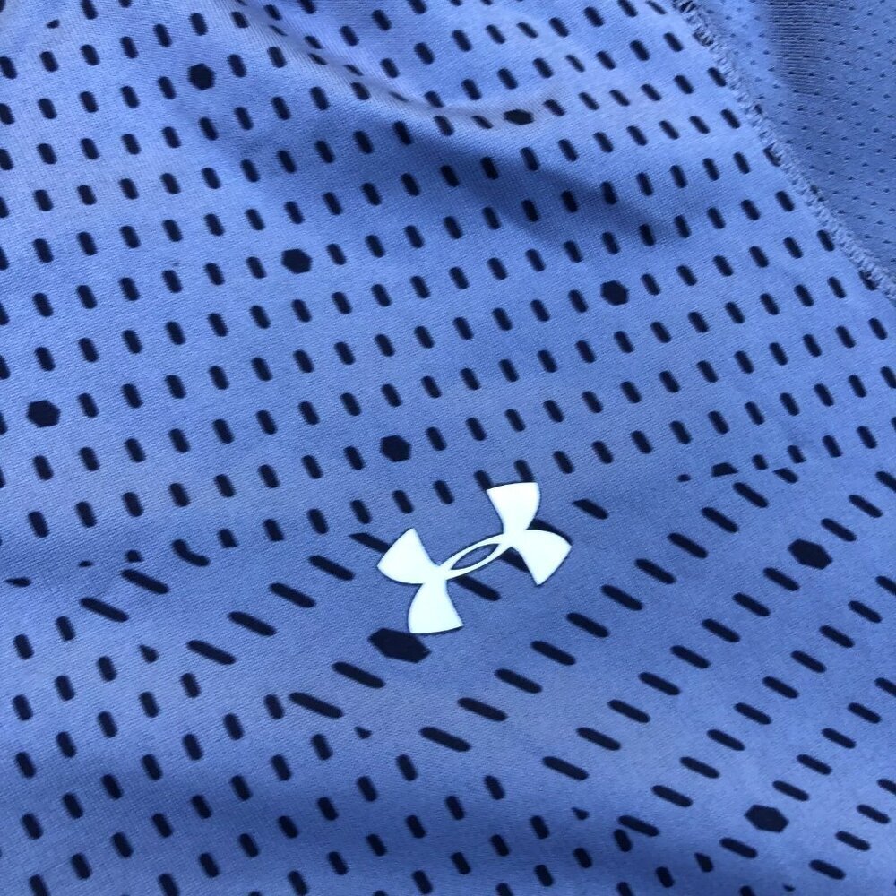 UNDER ARMOUR Fitted Shirt Women's LARGE Geometric Long Sleeve Moisture Wicking - Picture 4 of 10